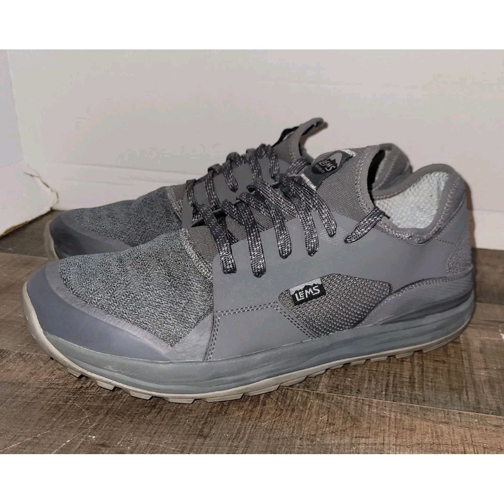 Lems Mesa Men's Size 12.5D Pewter Gray Trail Hiking Running Shoes Sneakers